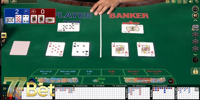 Cách chơi Baccarat 77bet cơ bản nhất